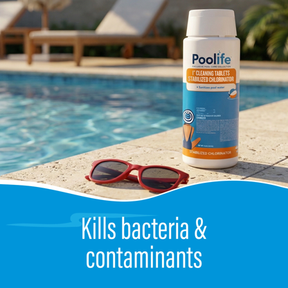 Poolife 1" Cleaning Tablets Stabilized Chlorine
