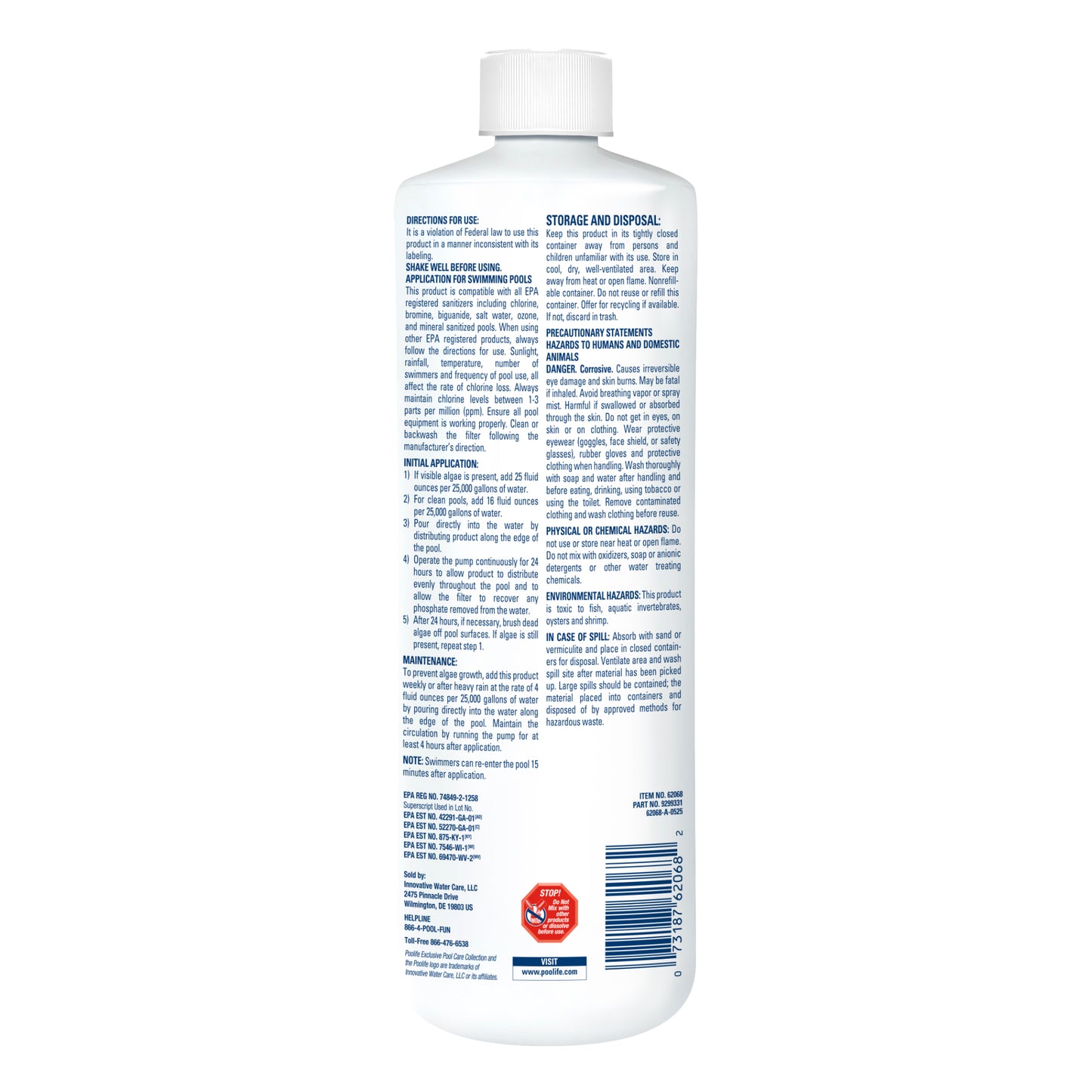 Poolife AlgaePhos Algaecide (1 qt)