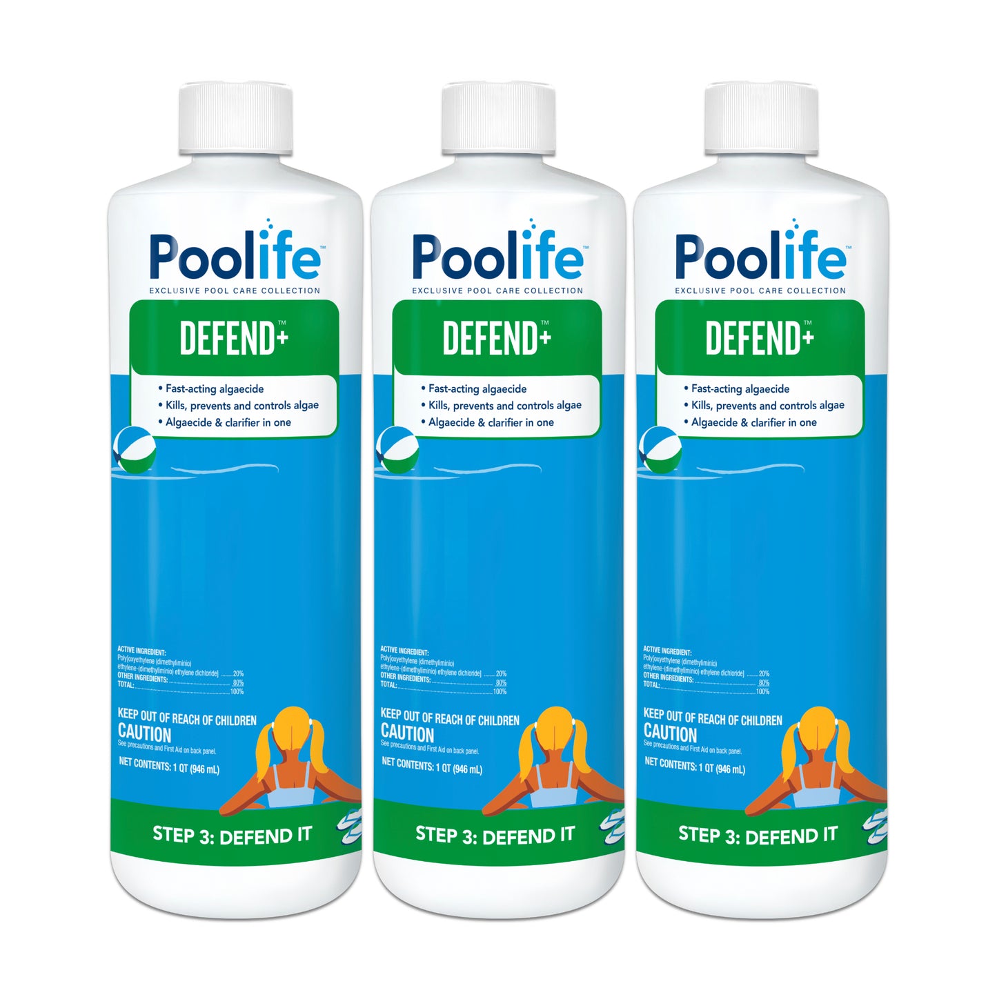 Poolife Defend+ Algaecide (1 qt)