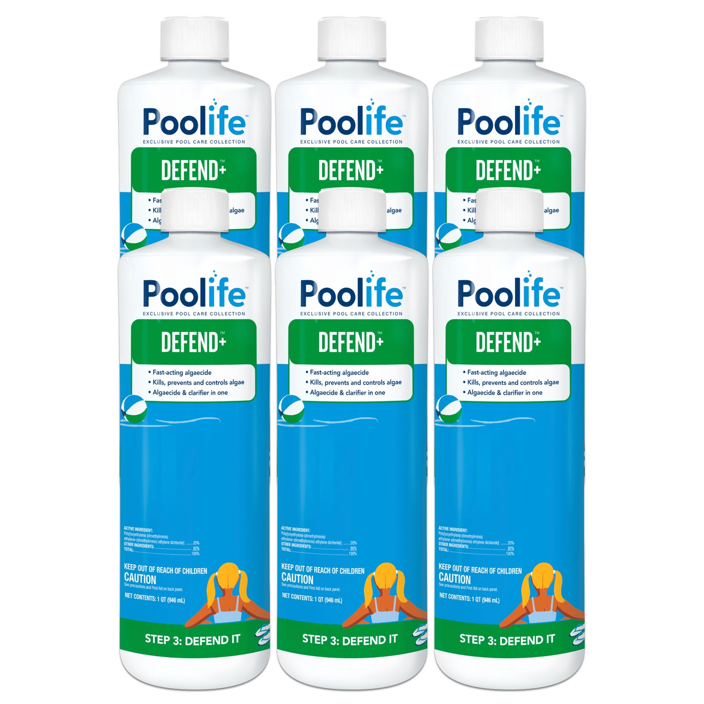 Poolife Defend+ Algaecide (1 qt)