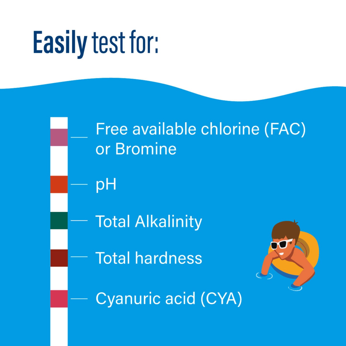 Poolife 6-Way Test Strips (50 Strips)