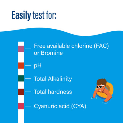 Poolife 6-Way Test Strips (50 Strips)