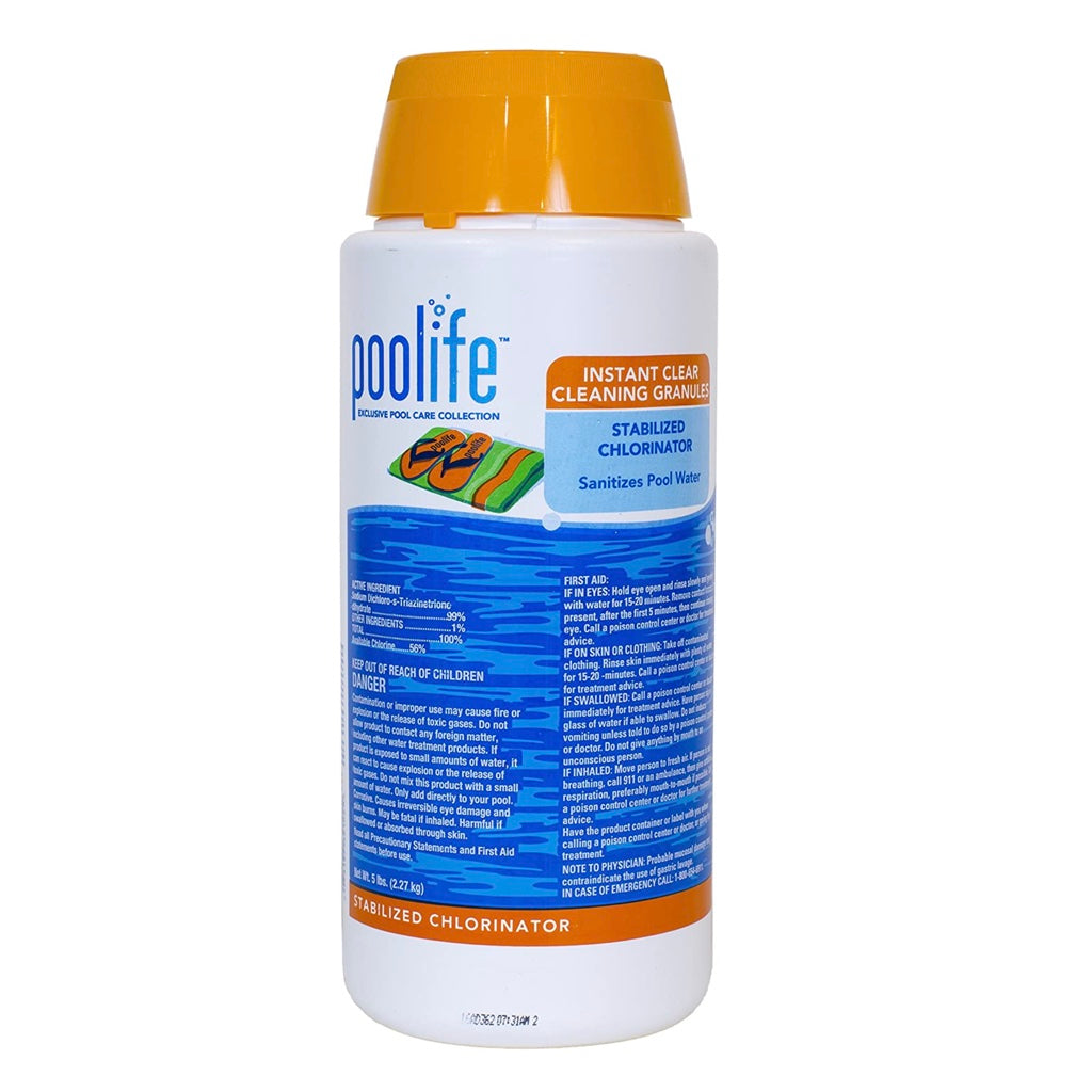 Poolife Instant Clear Cleaning Granules Stabilized Chlorinator