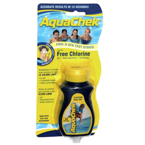 AquaChek Free Chlorine Test Strips (50 Strips)